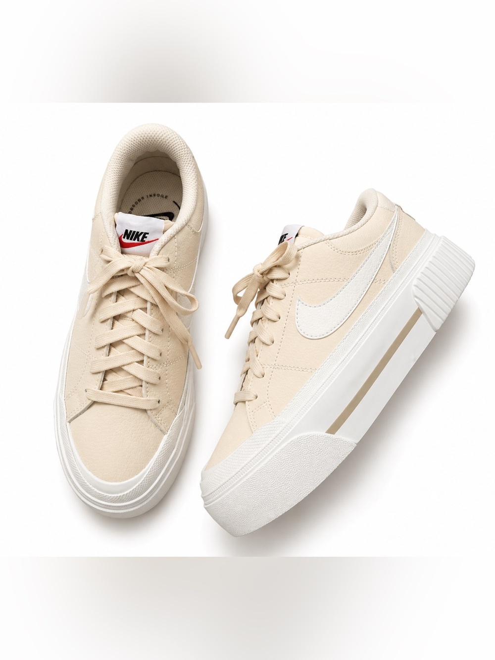 Nike Court Legacy Lift Platform Sneakers Women’s Cream/Sail  sz 6
